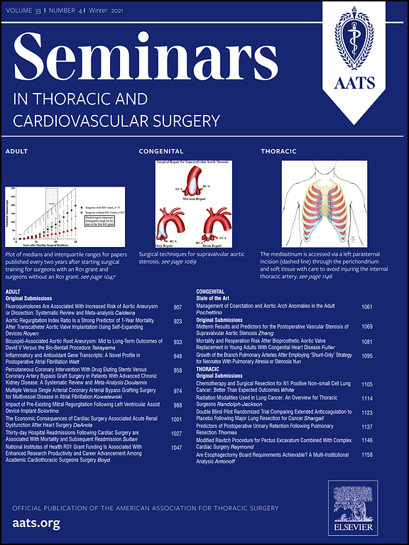 Seminars in Thoracic & Cardiovascular Surgery