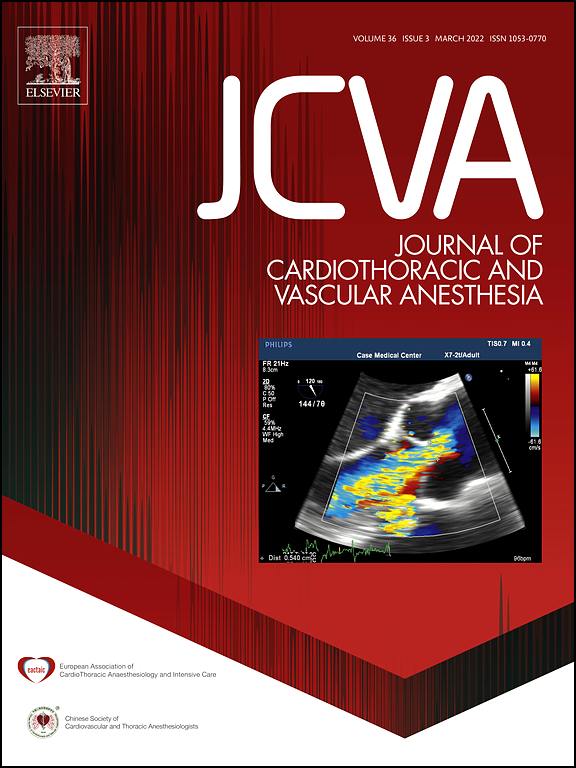 Journal of Cardiothoracic & Vascular Anesthesia