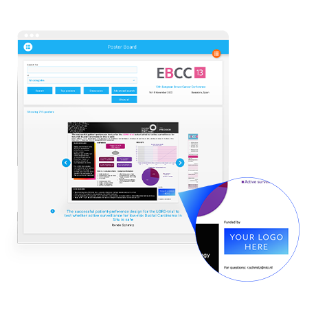 A mockup of an ad placed on Elsevier advertising’s poster services.