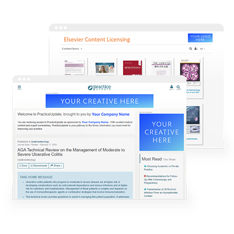 A sample of content licensing utilized to improve physician engagement.